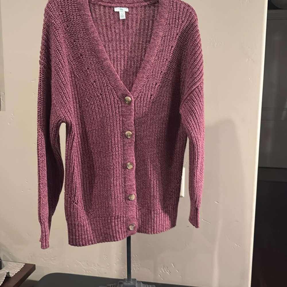 Dip Button Up Cardigan